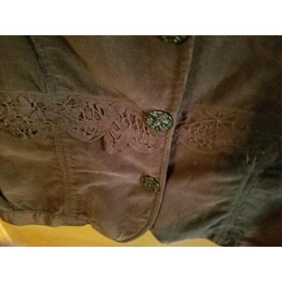 J. Jill Jacket Lightweight Blazer Size S Small Lace Accent Womens - Picture 2 of 7